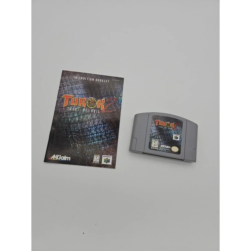 Turok 2 Seeds of Evil w/ Manual N64    1